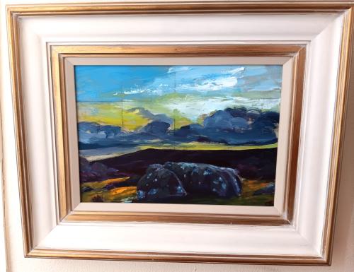 A Dartmoor rock framed