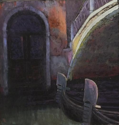 Doorway, bridge and gondolas