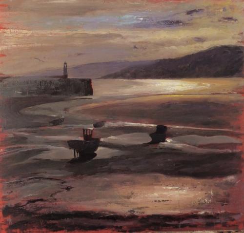 Low tide, winter sun, St Ives