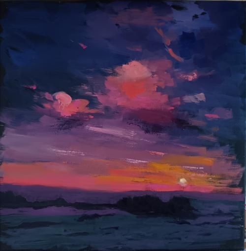 Sunset towards the Moor