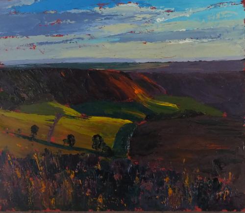 The Hole of Horcum, evening light